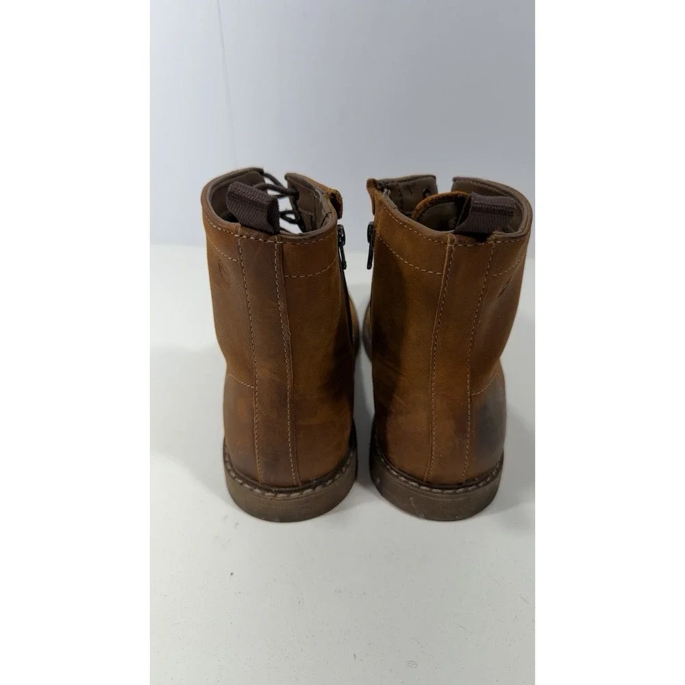 Timberland Boots Sz 8.5 A13J9 Mens Brown Leather Boots Rubber Sole